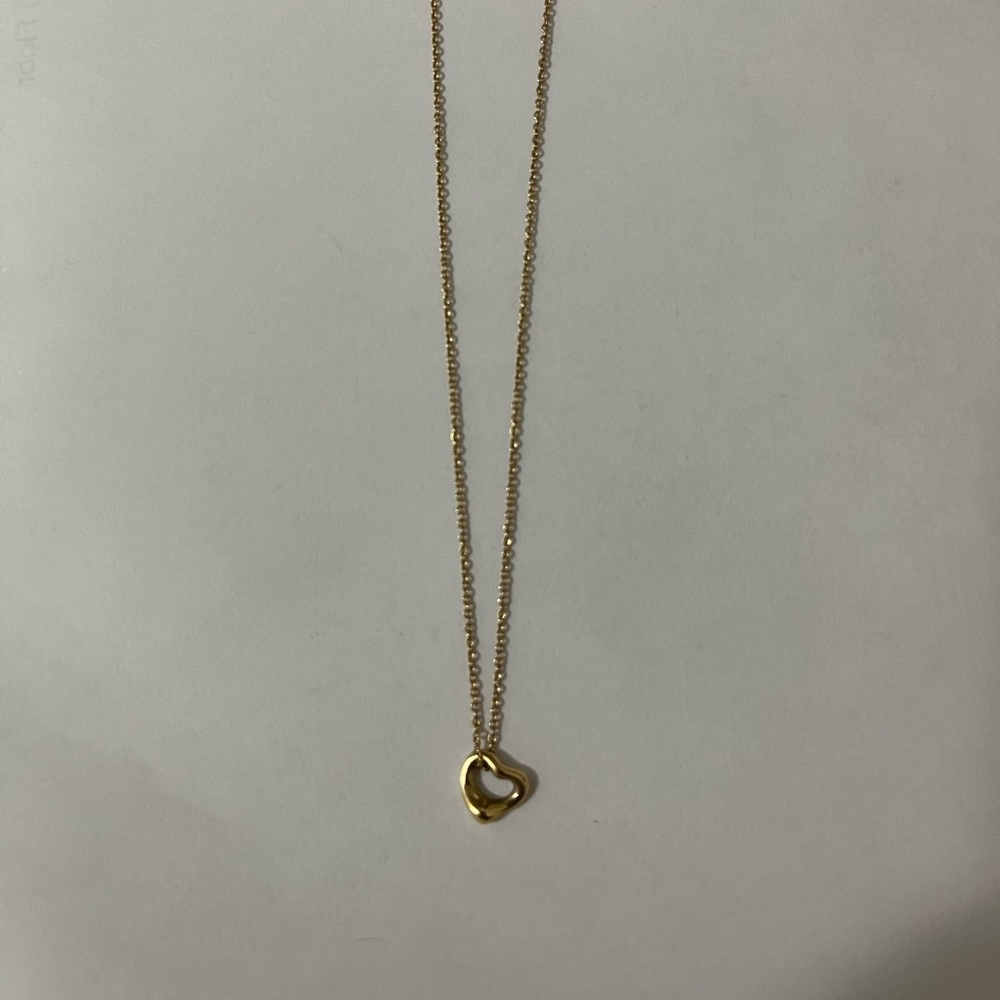 Tiffany open heart necklace